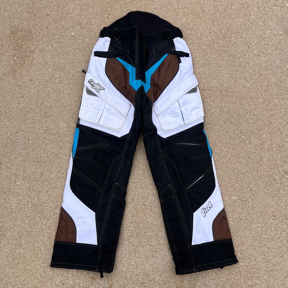 Castle X Fuel Women's Snowmobile Pants small Black Turquoise Brown